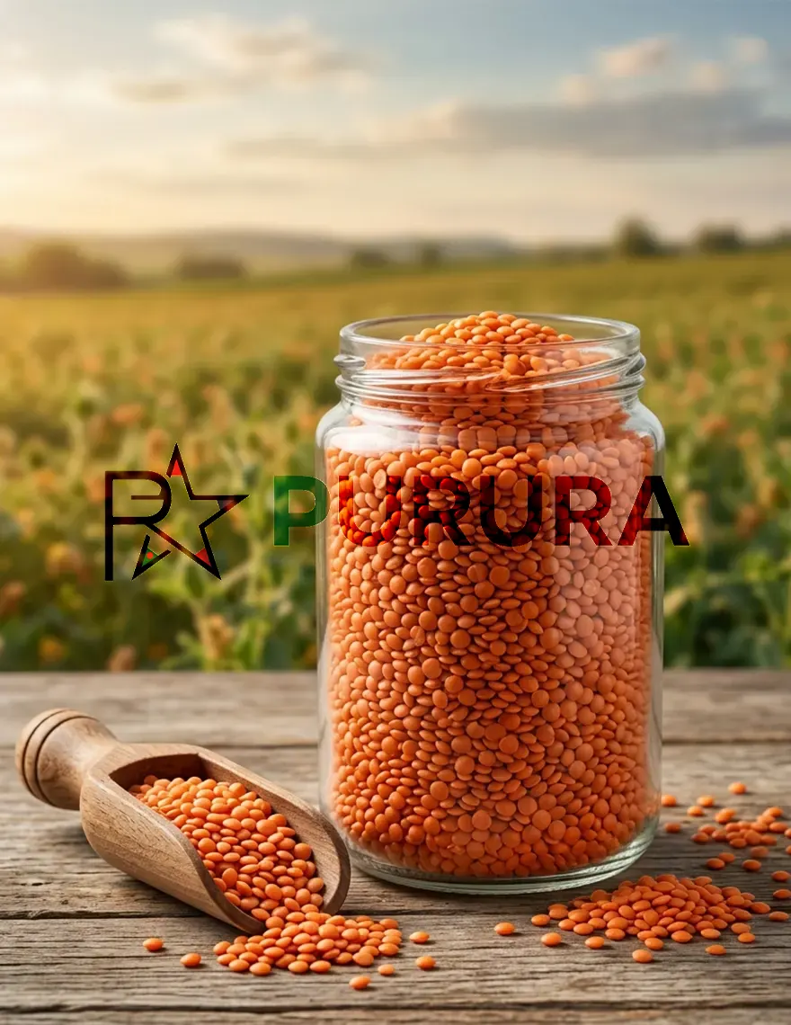 Red Lentils – Orange-Red Color, Uniform Split